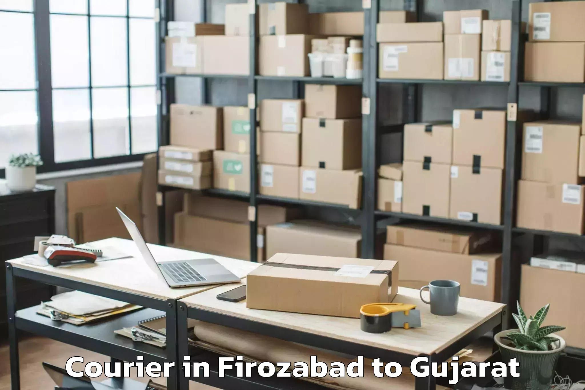 Top Firozabad to Limkheda Courier Available